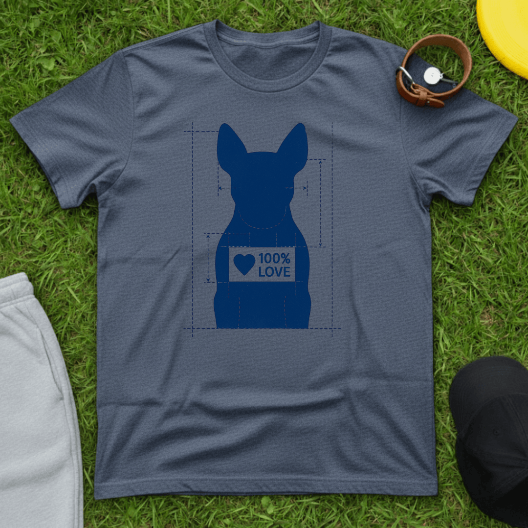 100% Love Blueprint Tee (Frenchie)