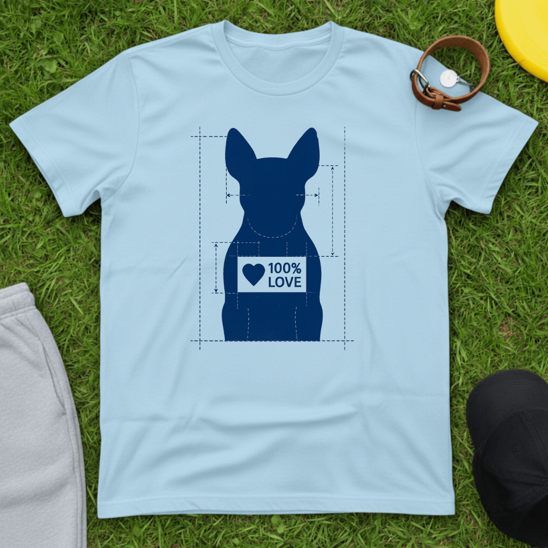 100% Love Blueprint Tee (Frenchie)
