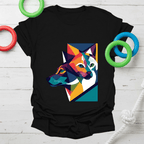 Abstract Dog & Cat Art Tee