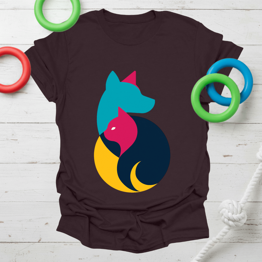 Yin Yang Dog & Cat Tee