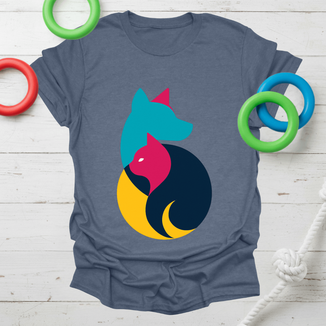 Yin Yang Dog & Cat Tee