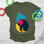 Yin Yang Dog & Cat Tee