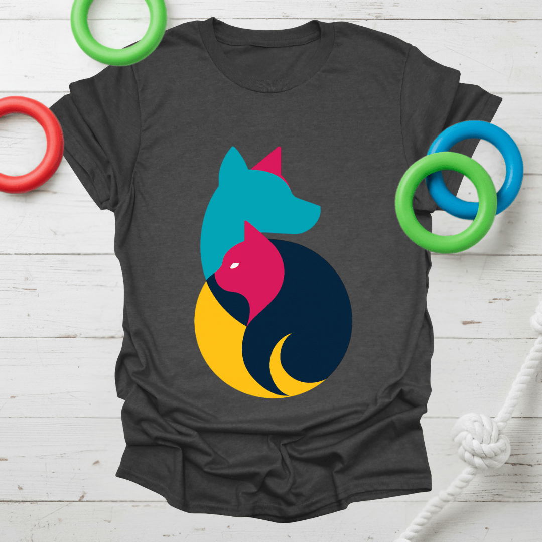 Yin Yang Dog & Cat Tee