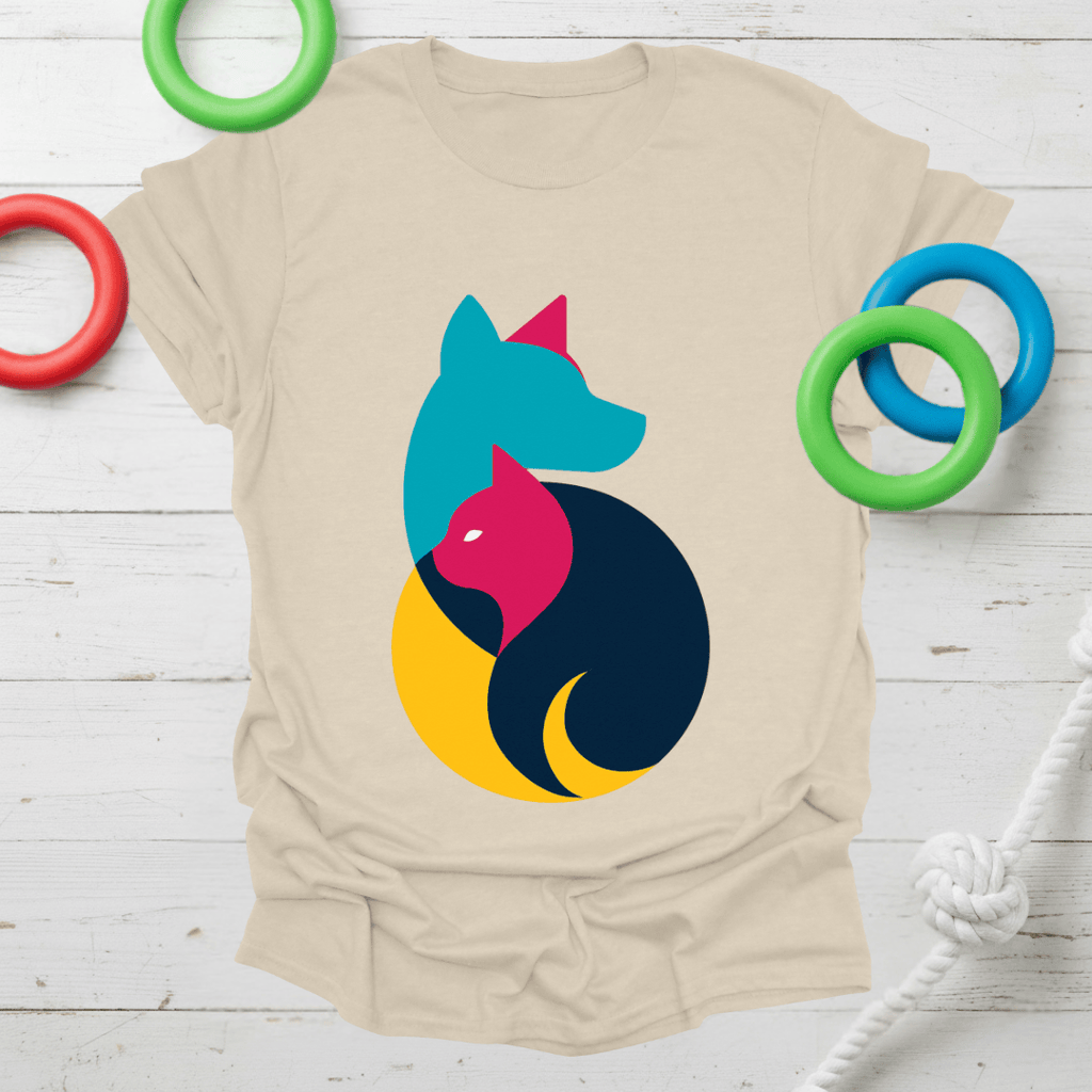 Yin Yang Dog & Cat Tee
