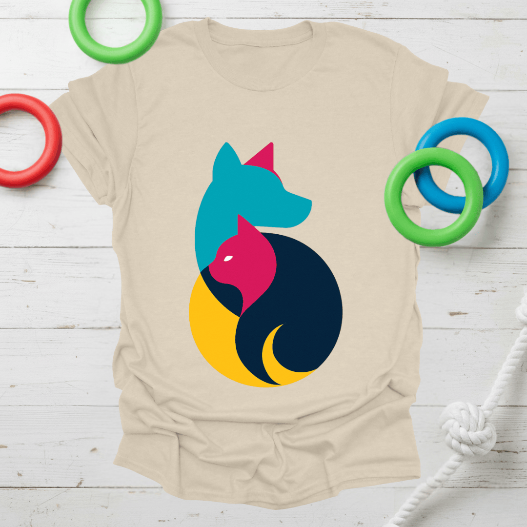 Yin Yang Dog & Cat Tee