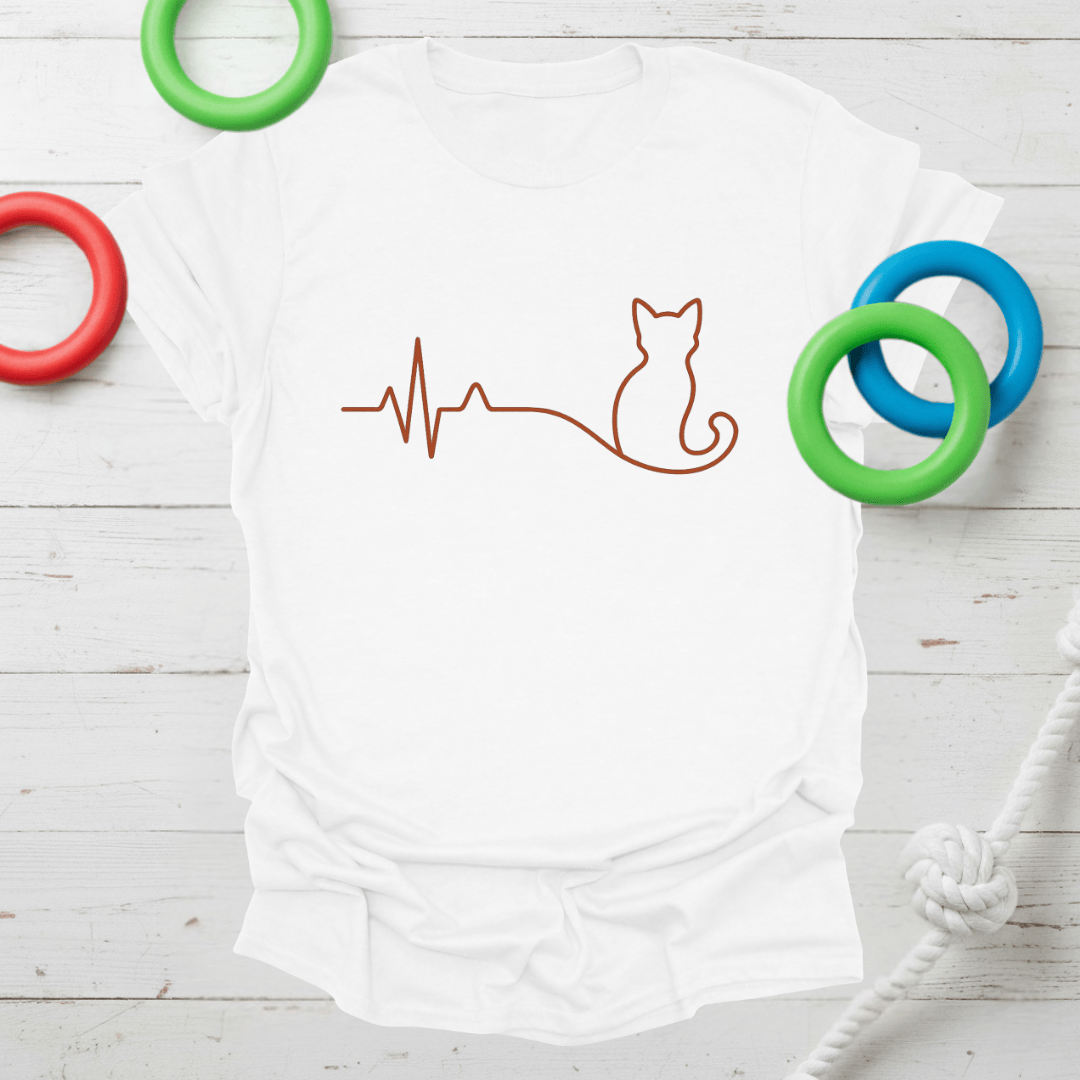 Cat Heartbeat Tee