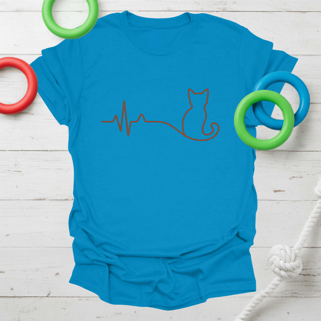 Cat Heartbeat Tee