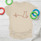 Cat Heartbeat Tee