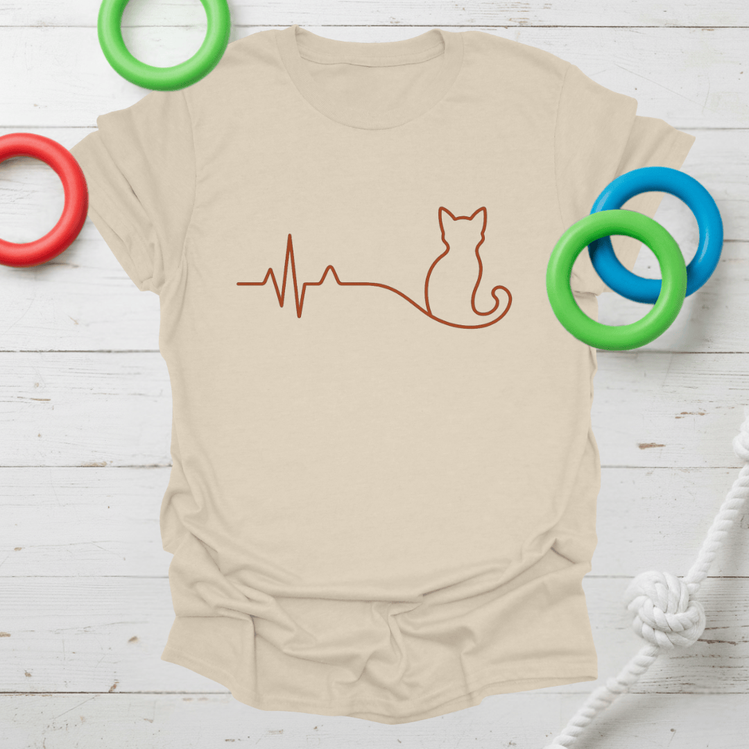 Cat Heartbeat Tee