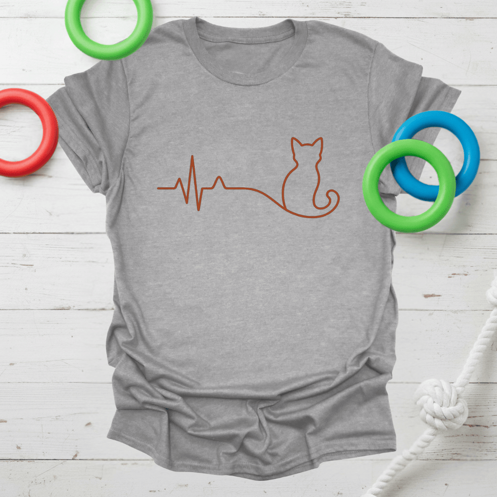 Cat Heartbeat Tee