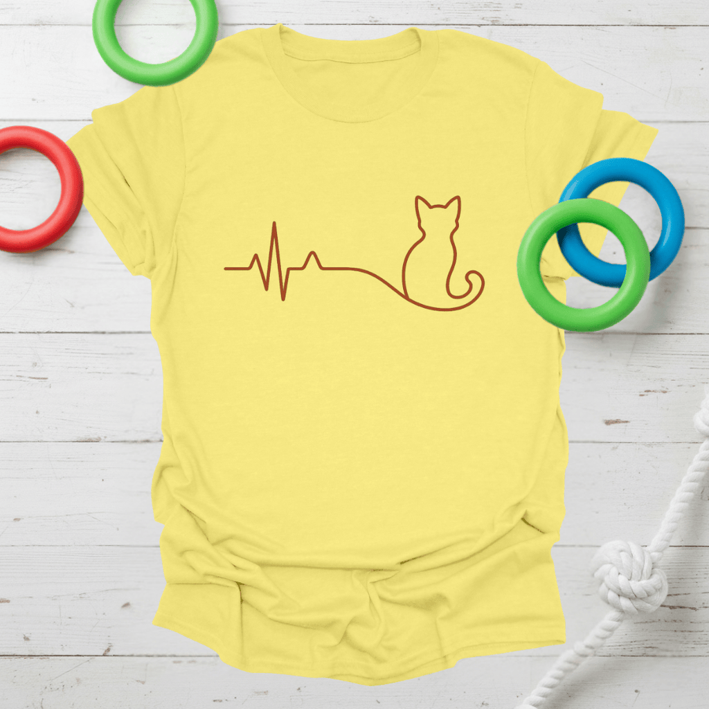 Cat Heartbeat Tee