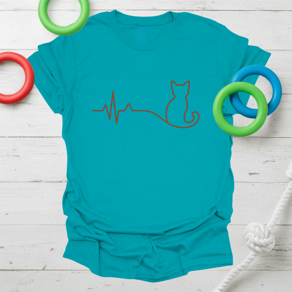 Cat Heartbeat Tee