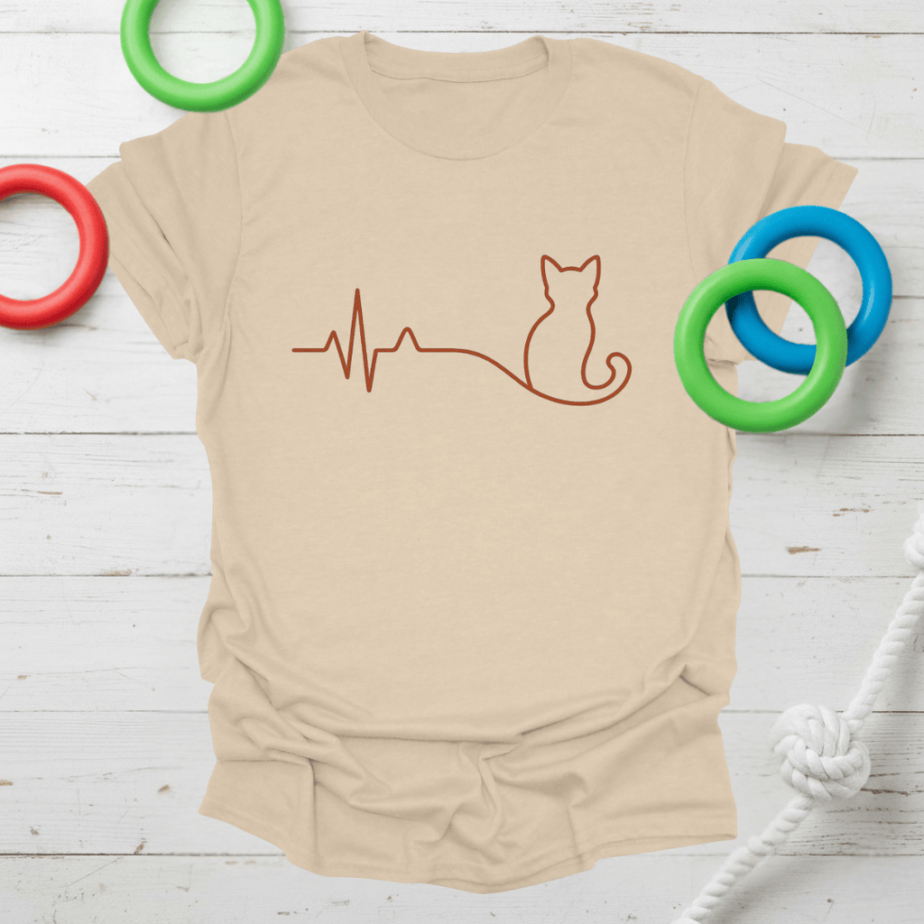 Cat Heartbeat Tee