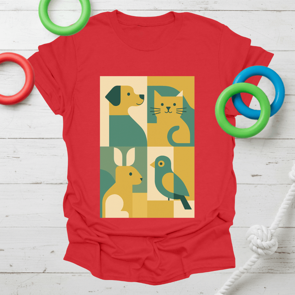 Abstract Pet Friends Tee