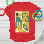 Abstract Pet Friends Tee