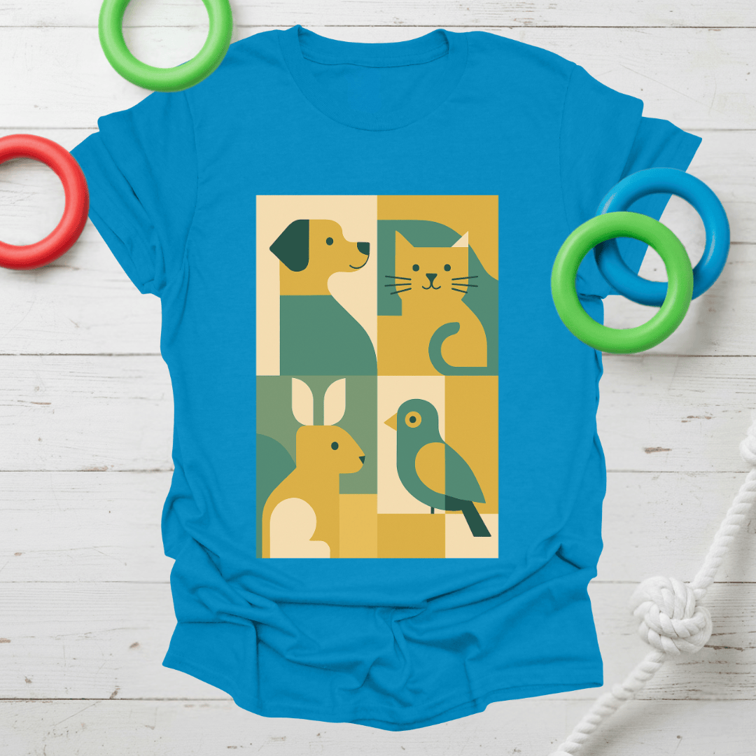 Abstract Pet Friends Tee