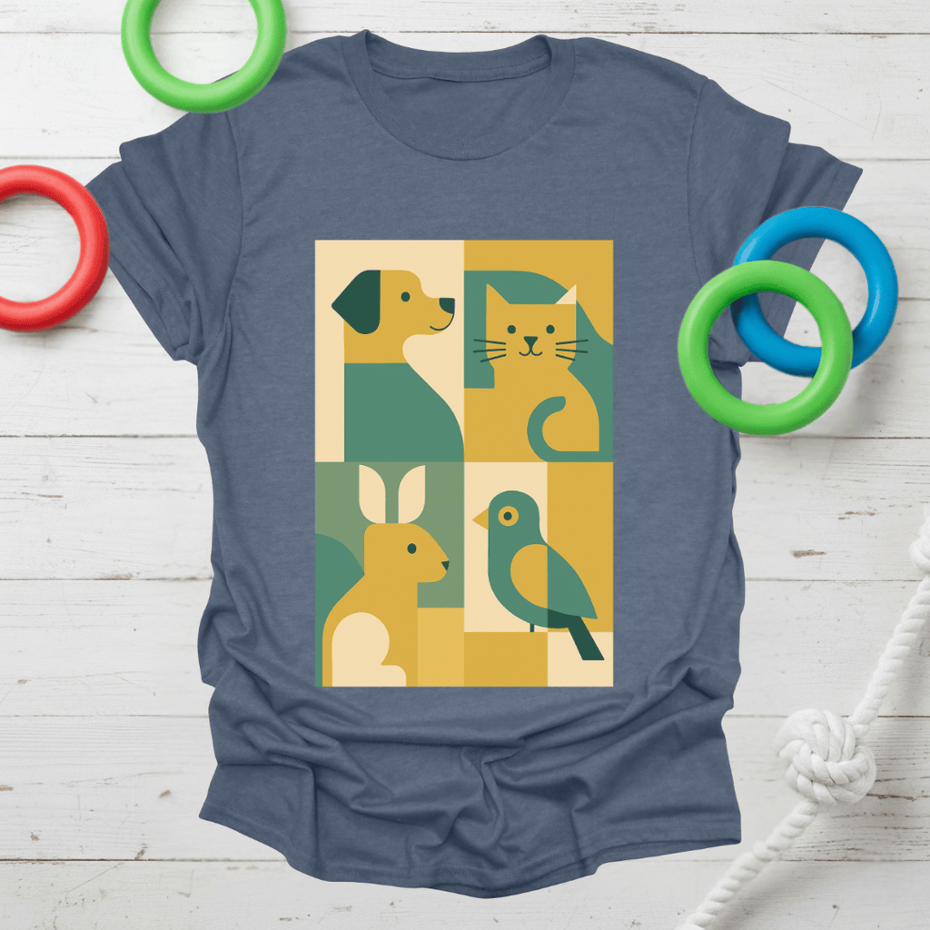 Abstract Pet Friends Tee