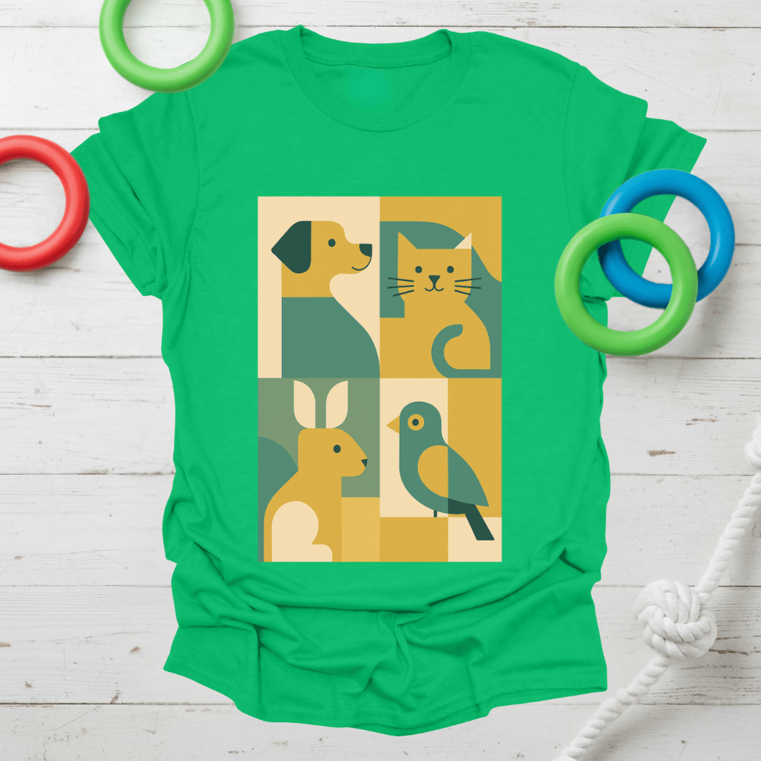 Abstract Pet Friends Tee