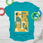 Abstract Pet Friends Tee