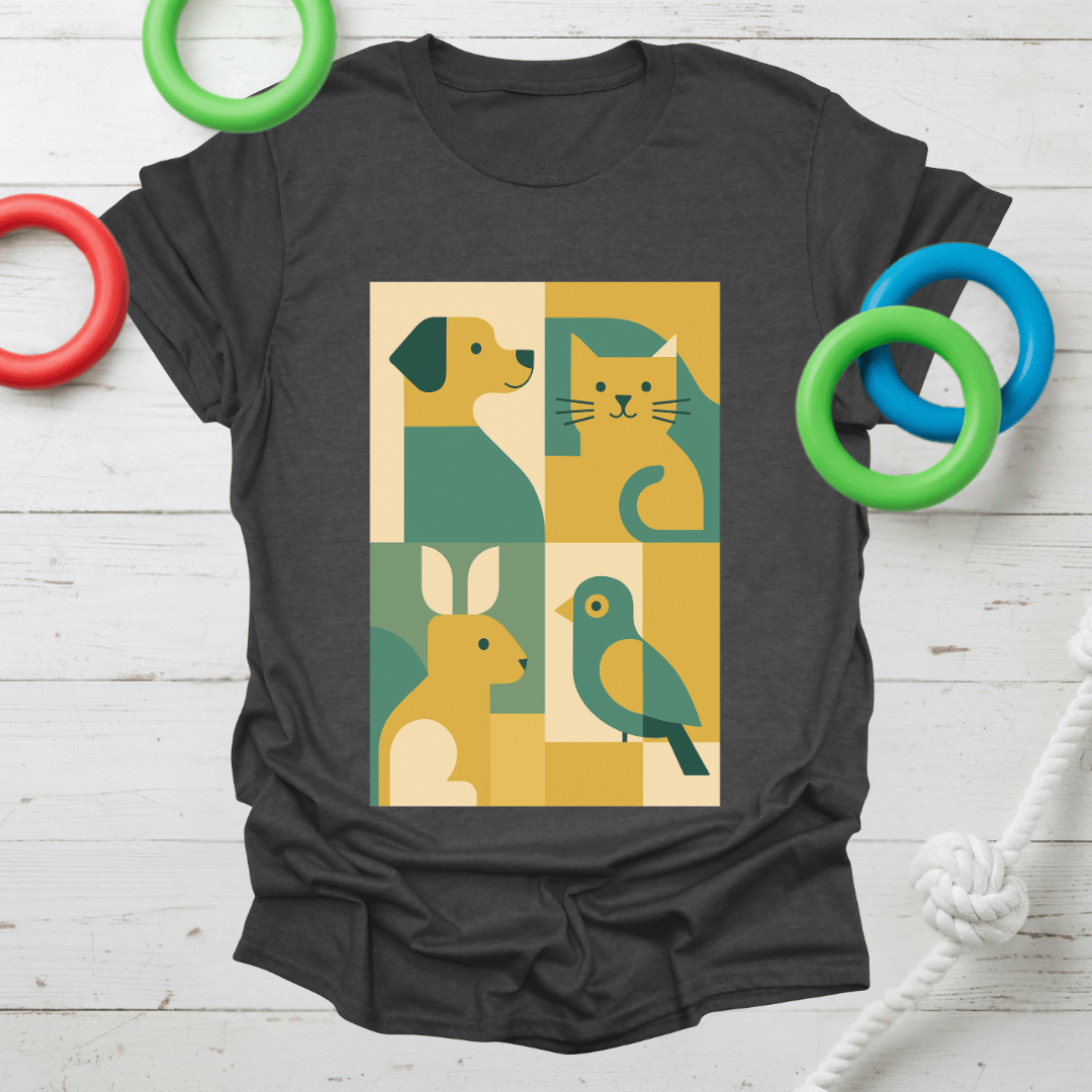 Abstract Pet Friends Tee