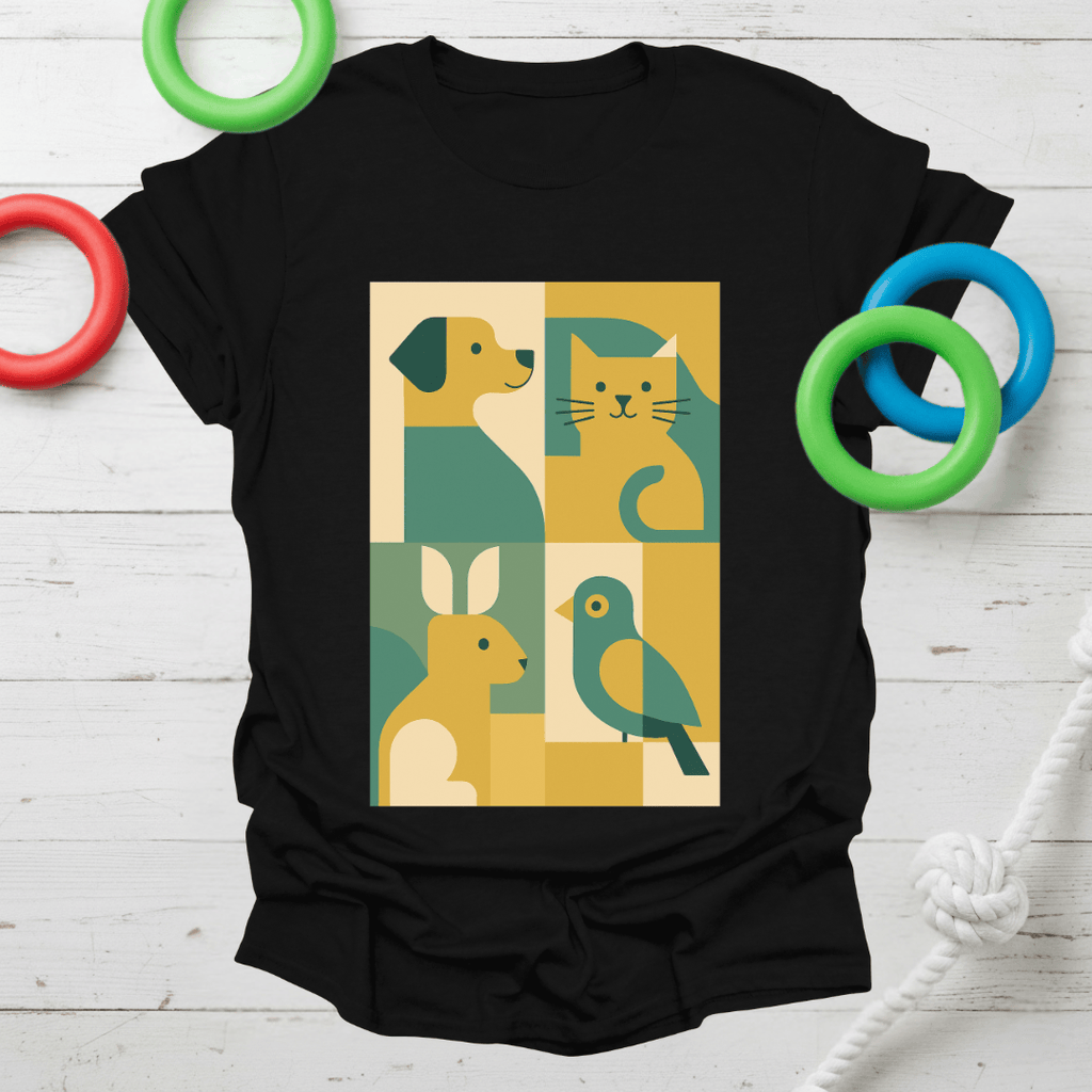 Abstract Pet Friends Tee