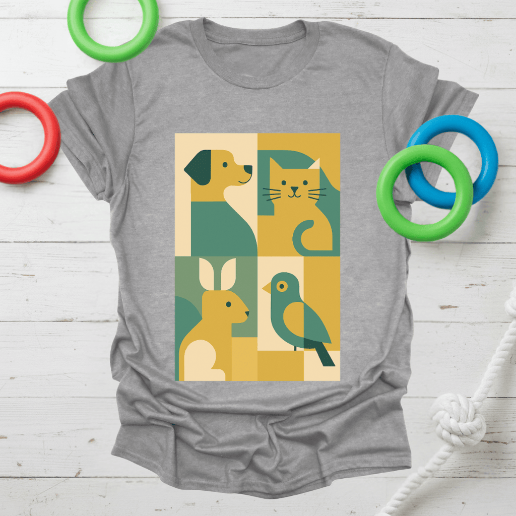 Abstract Pet Friends Tee