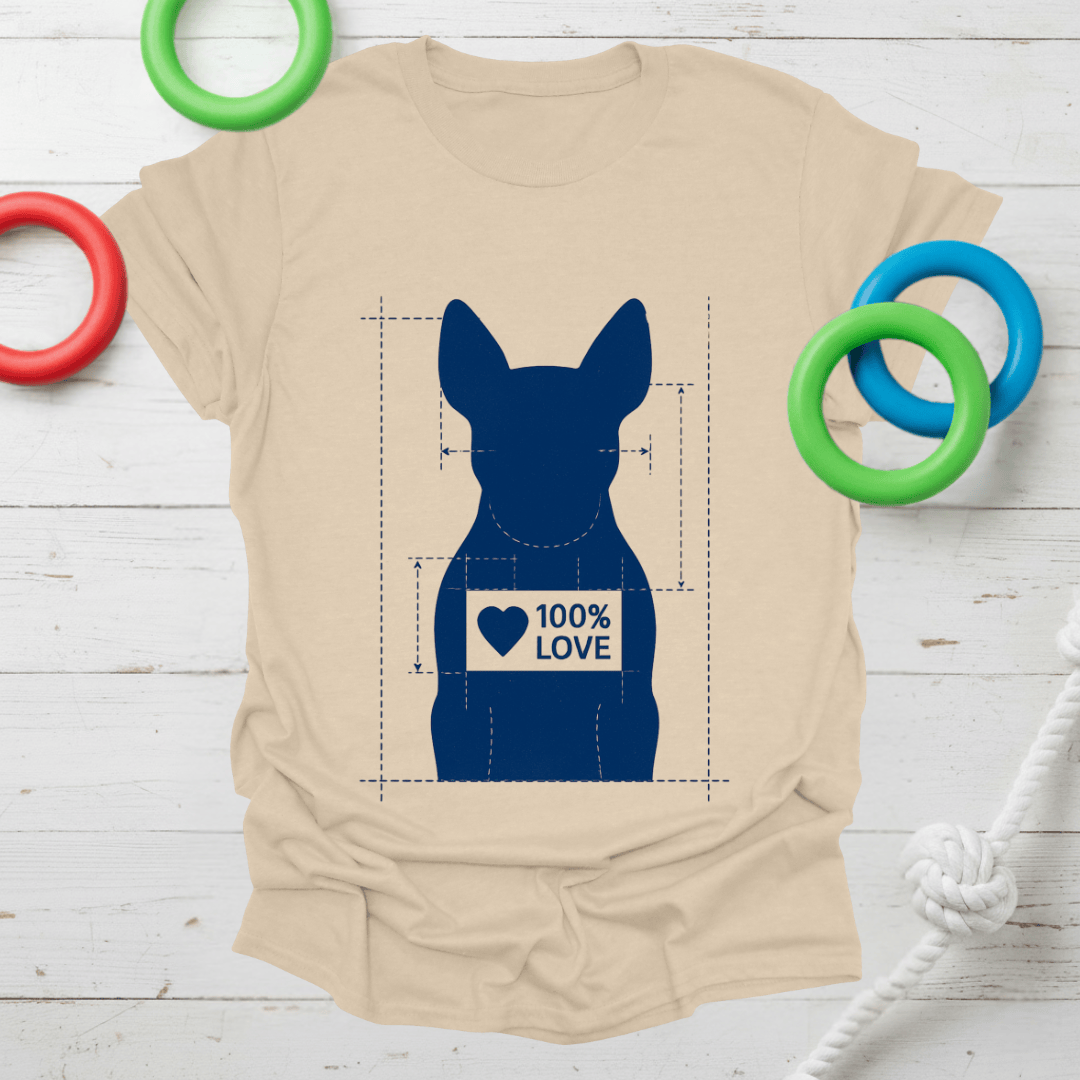 100% Love Blueprint Tee (Frenchie)