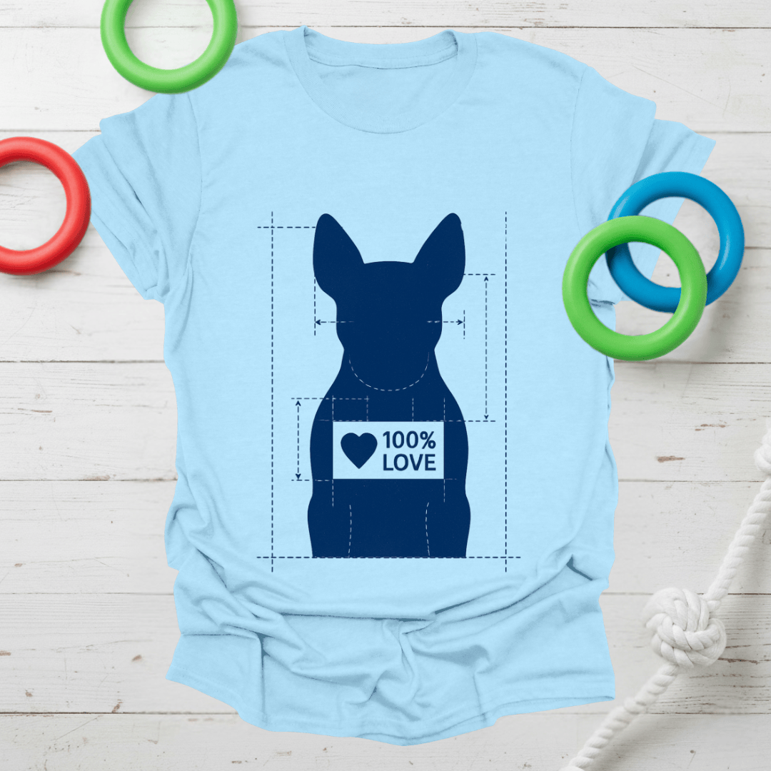 100% Love Blueprint Tee (Frenchie)
