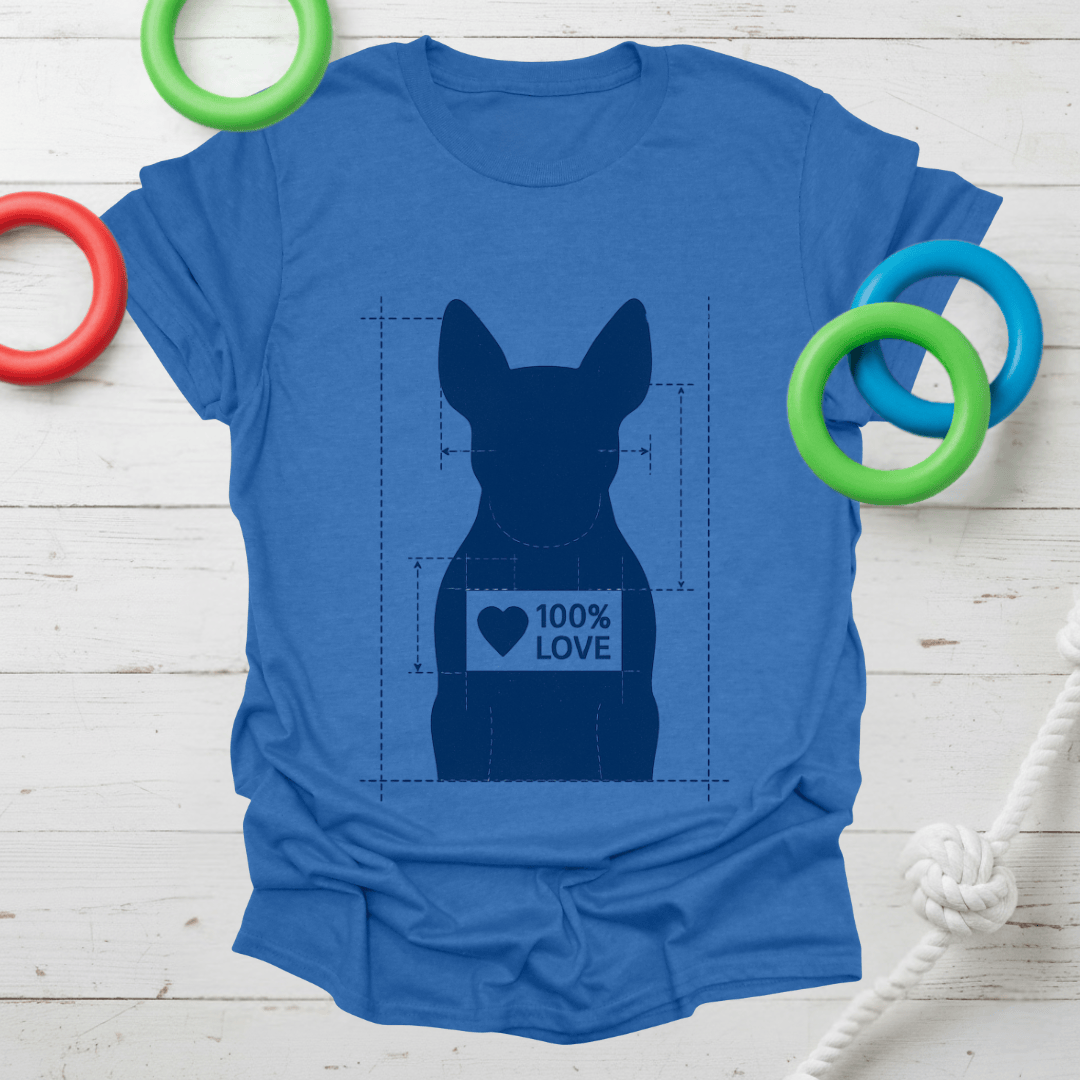 100% Love Blueprint Tee (Frenchie)