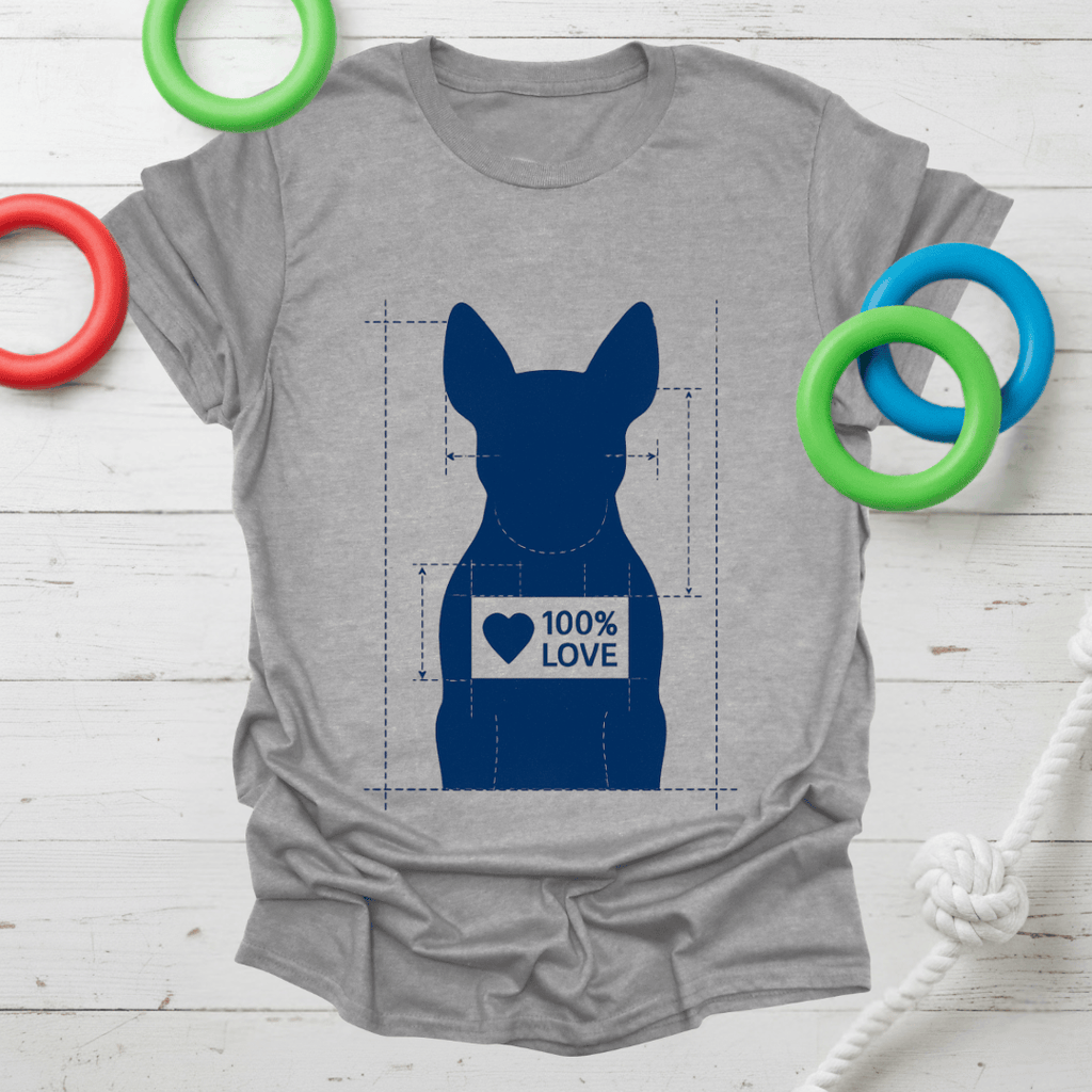 100% Love Blueprint Tee (Frenchie)