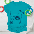 100% Love Blueprint Tee (Dog)