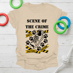 Caution Paw Prints Tee