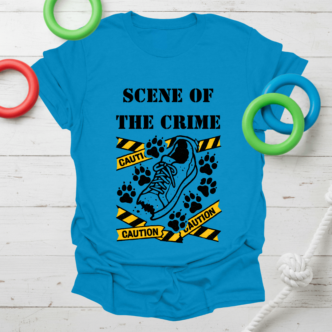 Caution Paw Prints Tee