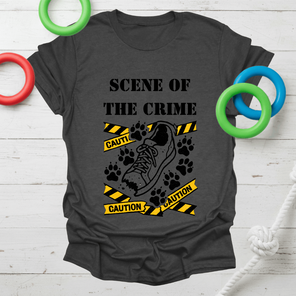 Caution Paw Prints Tee