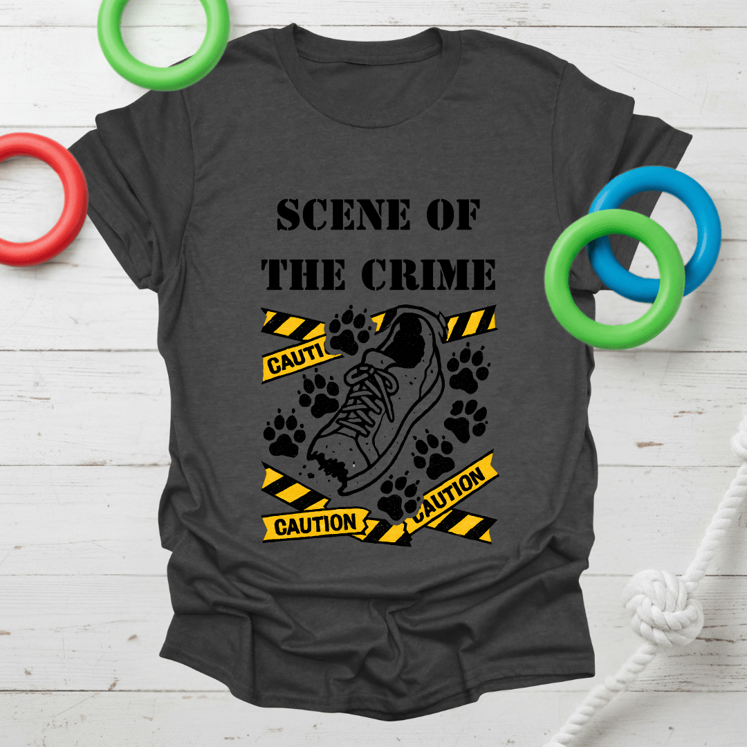 Caution Paw Prints Tee