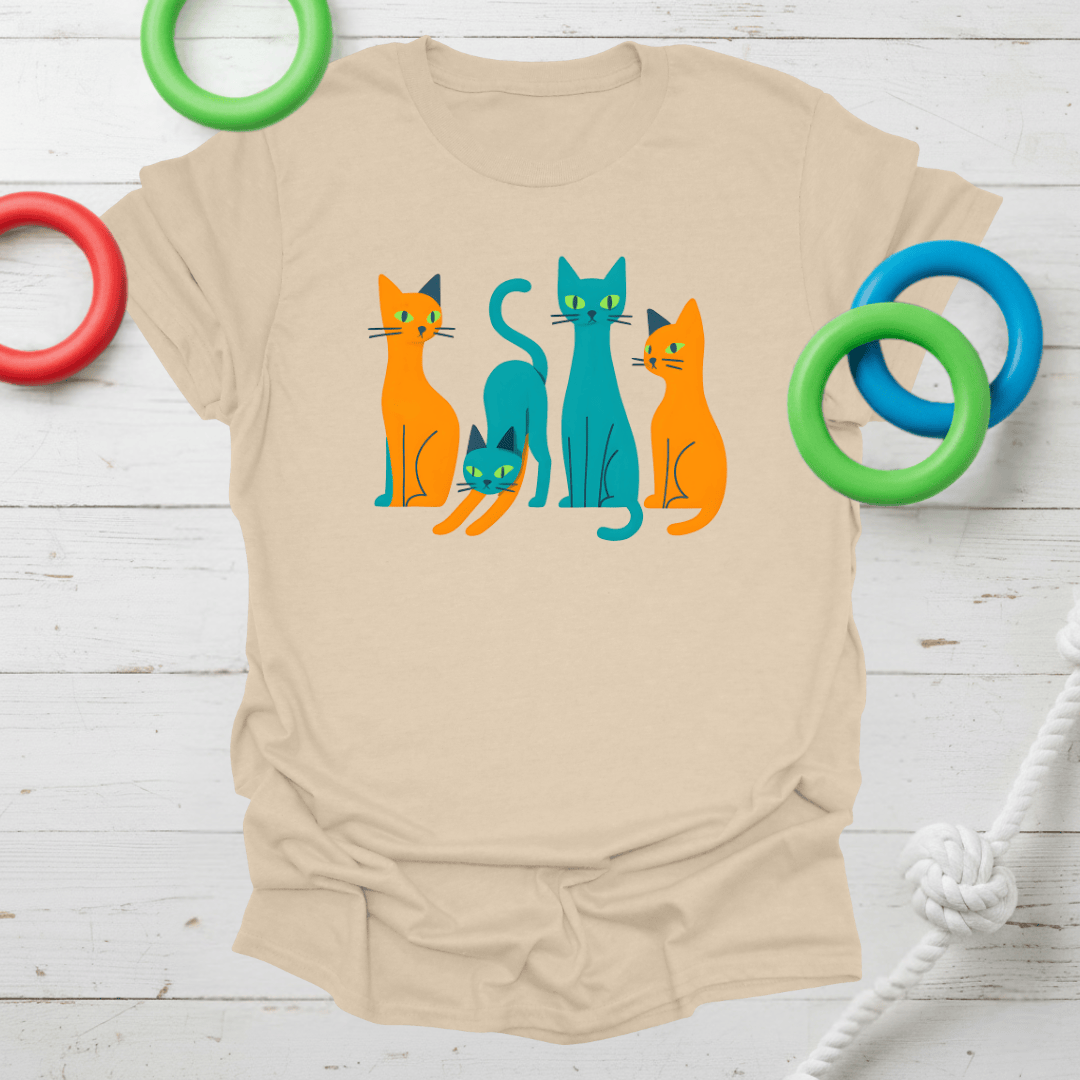 Color Pop Cats Tee