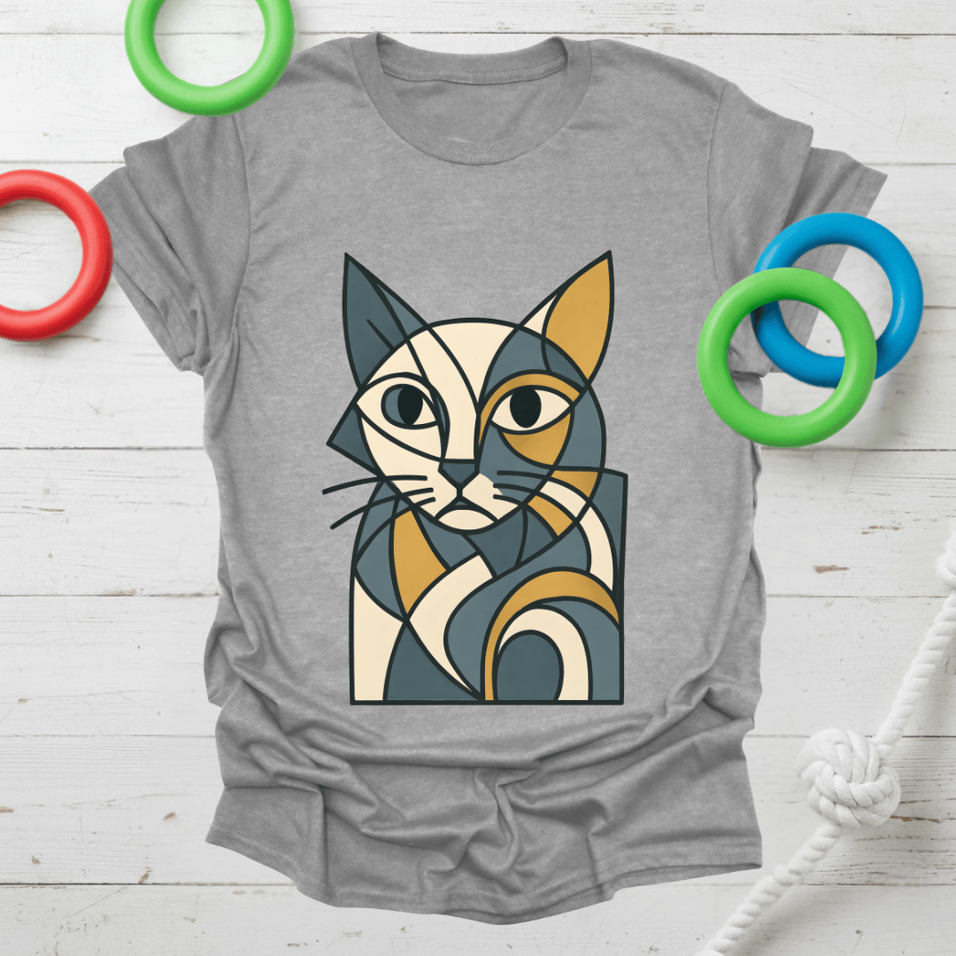 Cubist Cat Tee