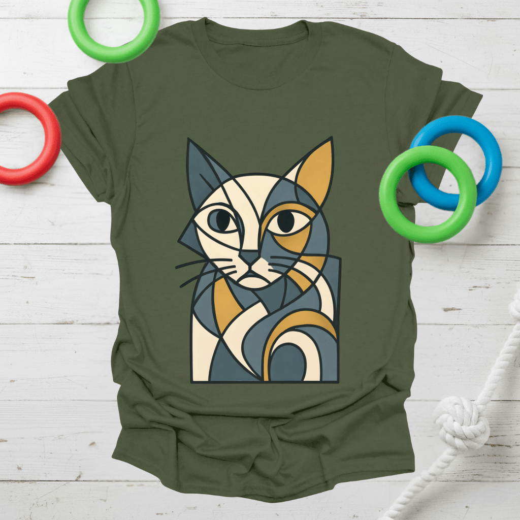 Cubist Cat Tee