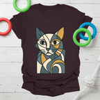 Cubist Cat Tee