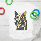 Cubist Cat Tee