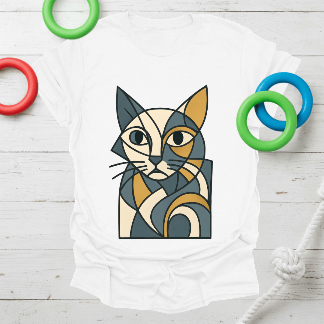 Cubist Cat Tee