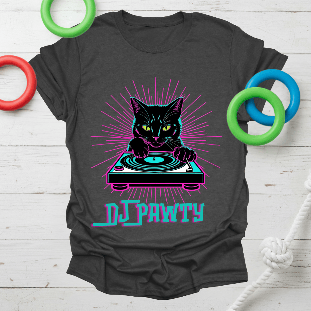 DJ Pawty Cat Tee