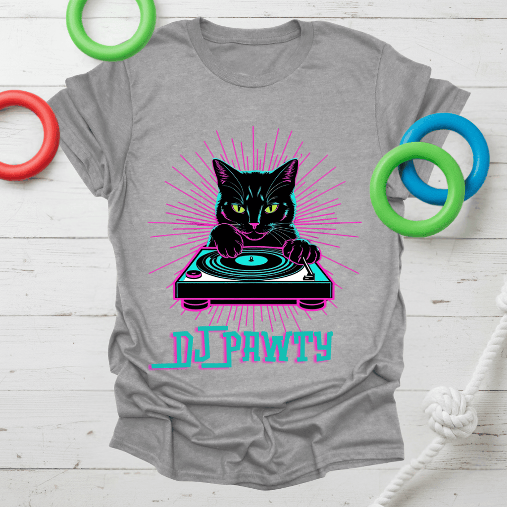 DJ Pawty Cat Tee