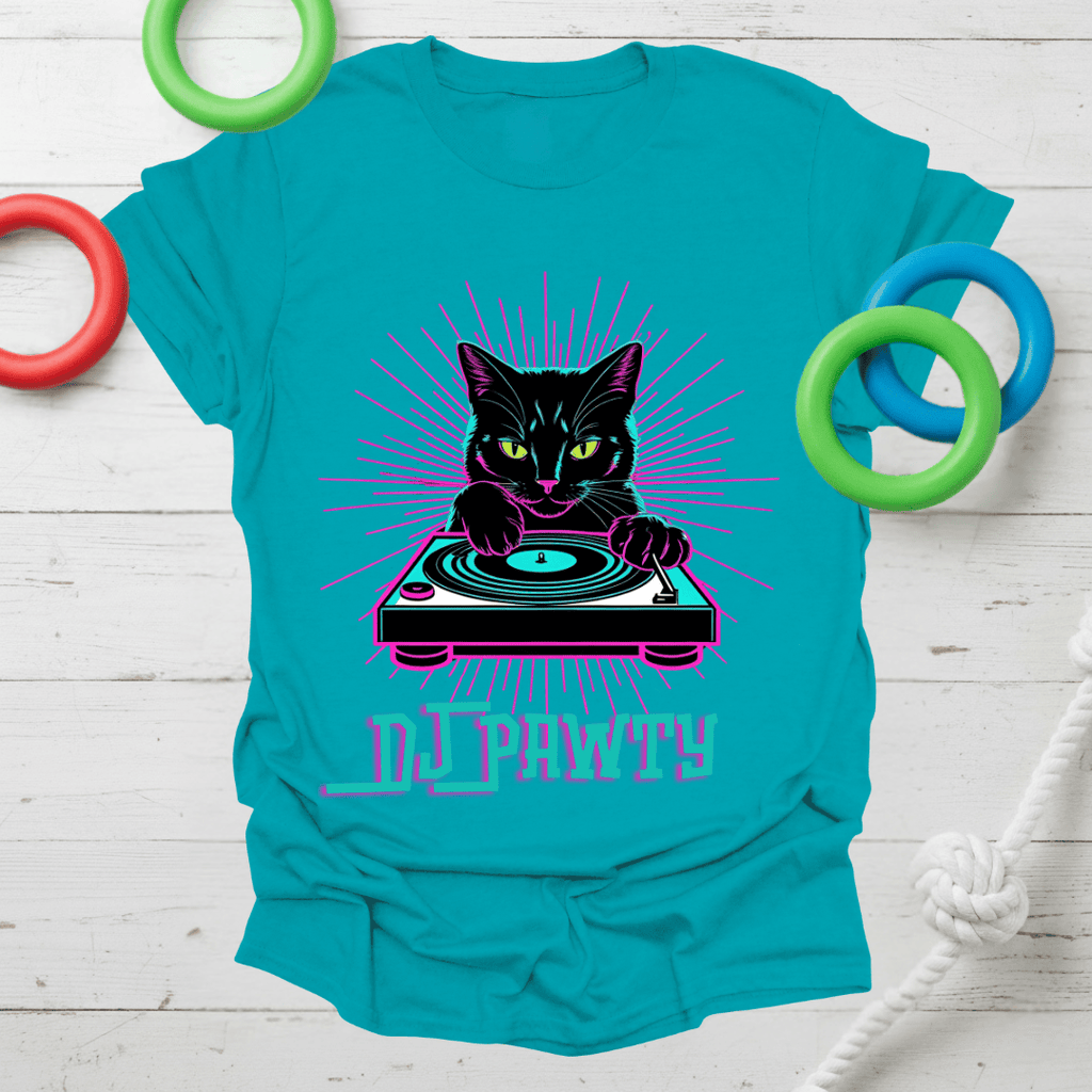 DJ Pawty Cat Tee