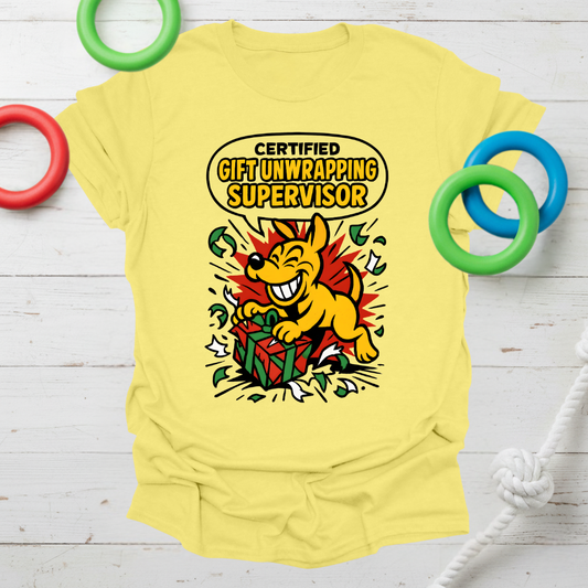 Happy Unwrapping Pup Tee