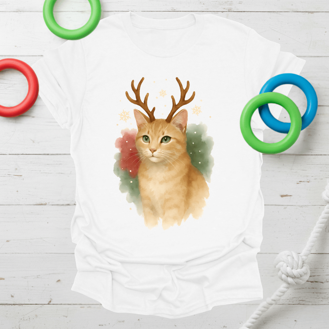 Christmas Ginger Cat Tee