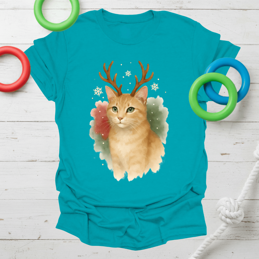 Christmas Ginger Cat Tee