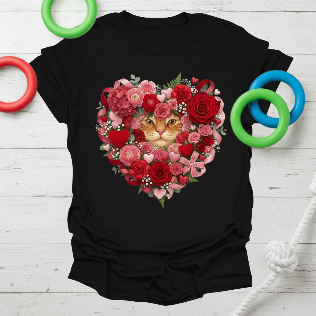Floral Cat Love Tee