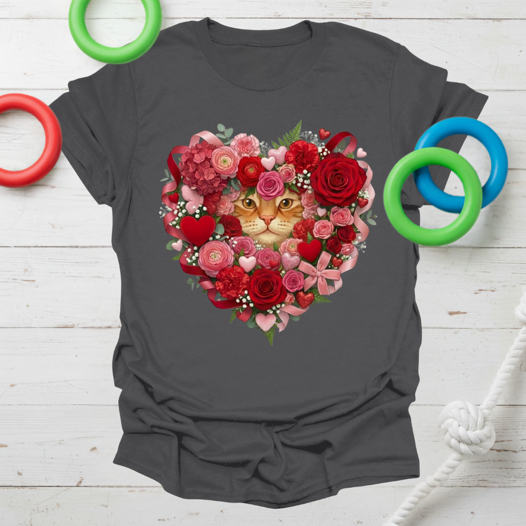 Floral Cat Love Tee