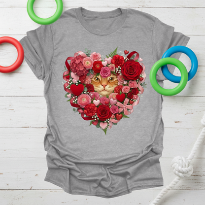 Floral Cat Love Tee